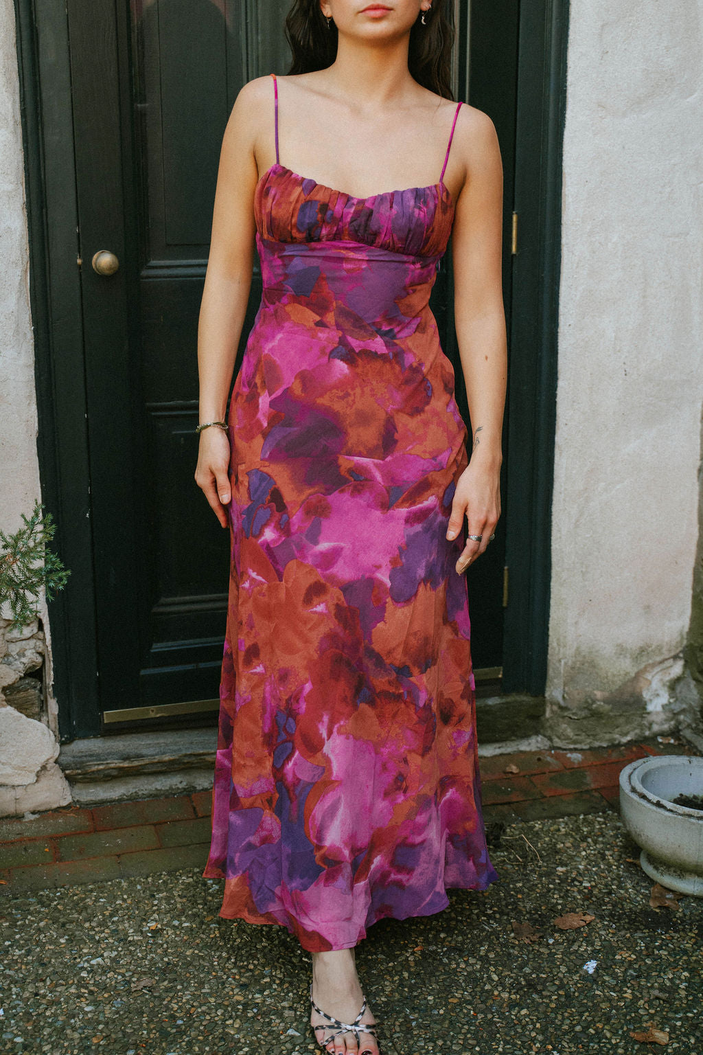Summer Sunset Skies Purple Dress