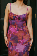 Summer Sunset Skies Purple Dress
