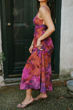 Summer Sunset Skies Purple Dress