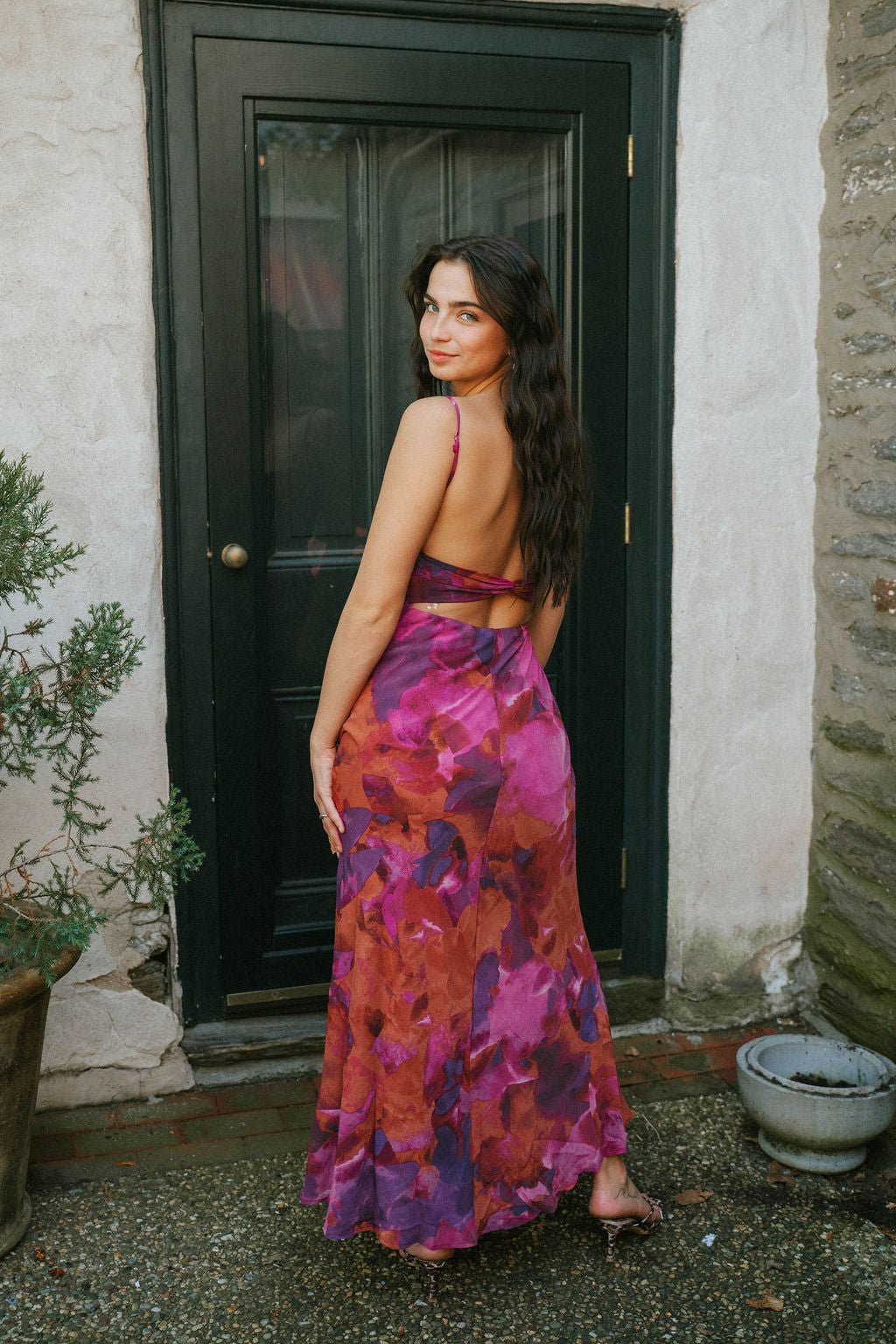 Summer Sunset Skies Purple Dress