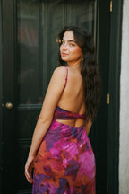 Summer Sunset Skies Purple Dress