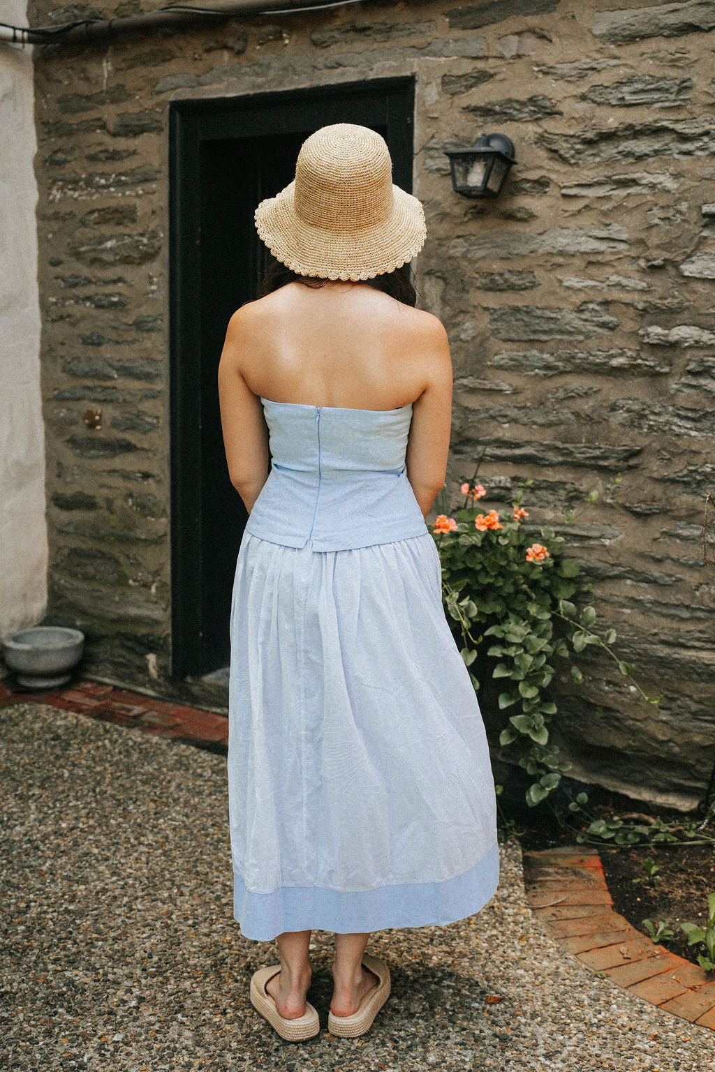 Weekend Social Midi Dress- Sky Blue