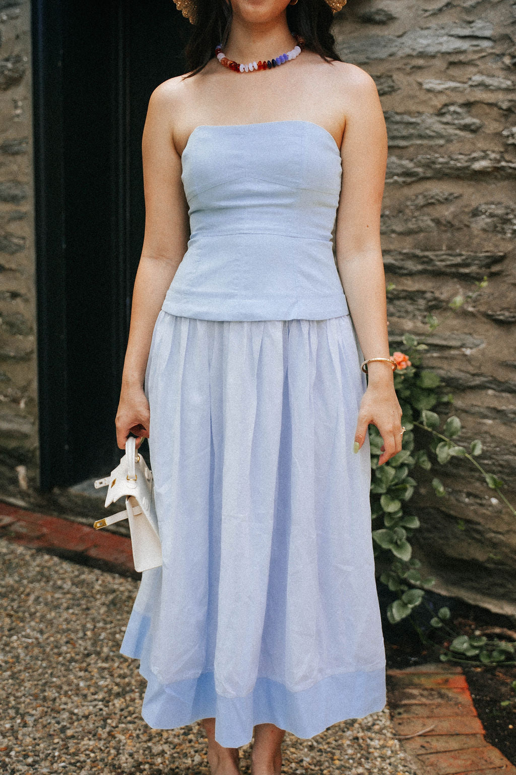Weekend Social Midi Dress- Sky Blue