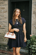 Five O’Clock Navy Dress