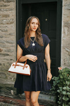 Five O’Clock Navy Dress