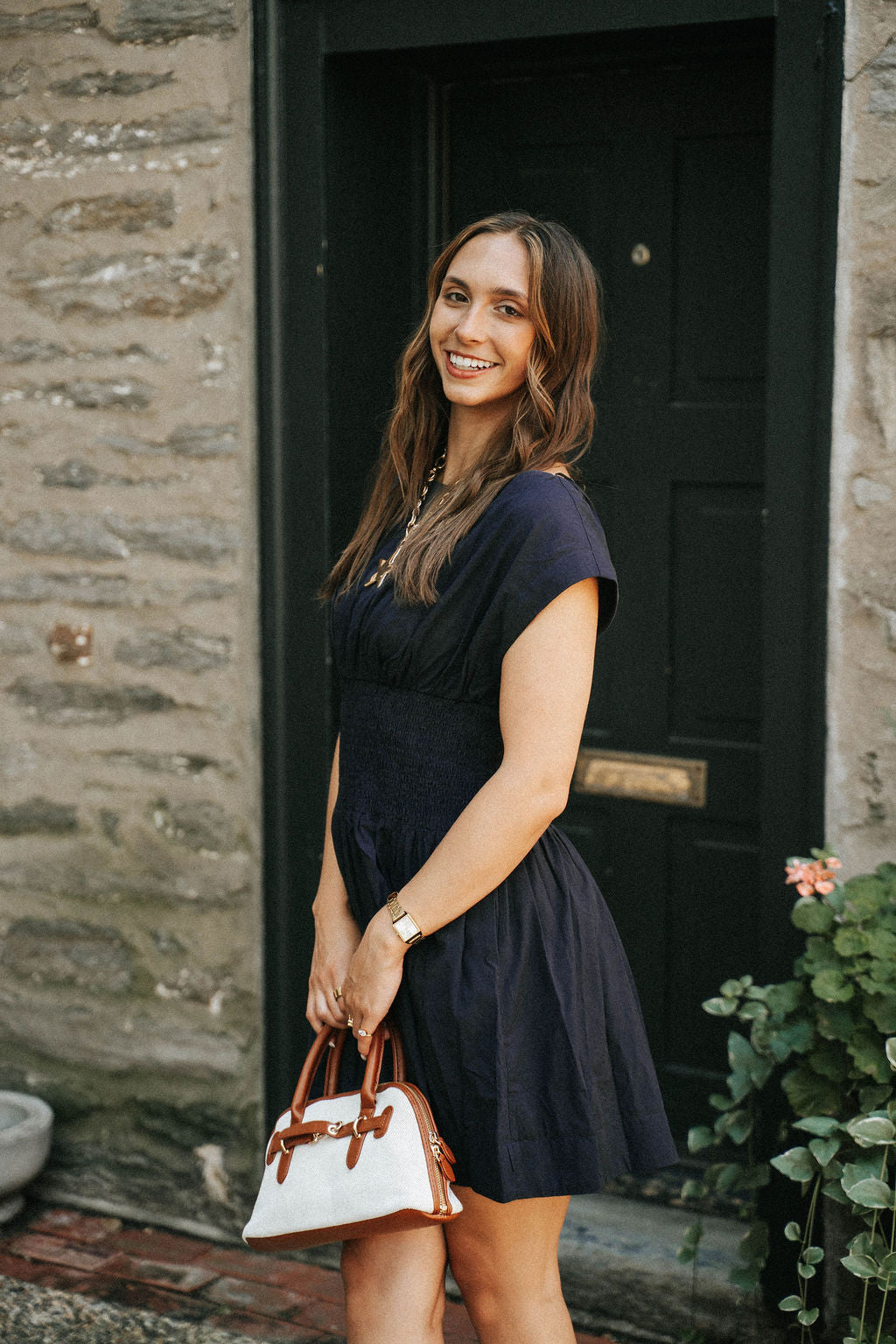 Five O’Clock Navy Dress