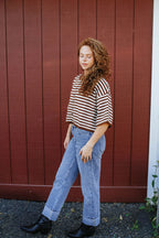 Sunday Shoreline Top- Brown