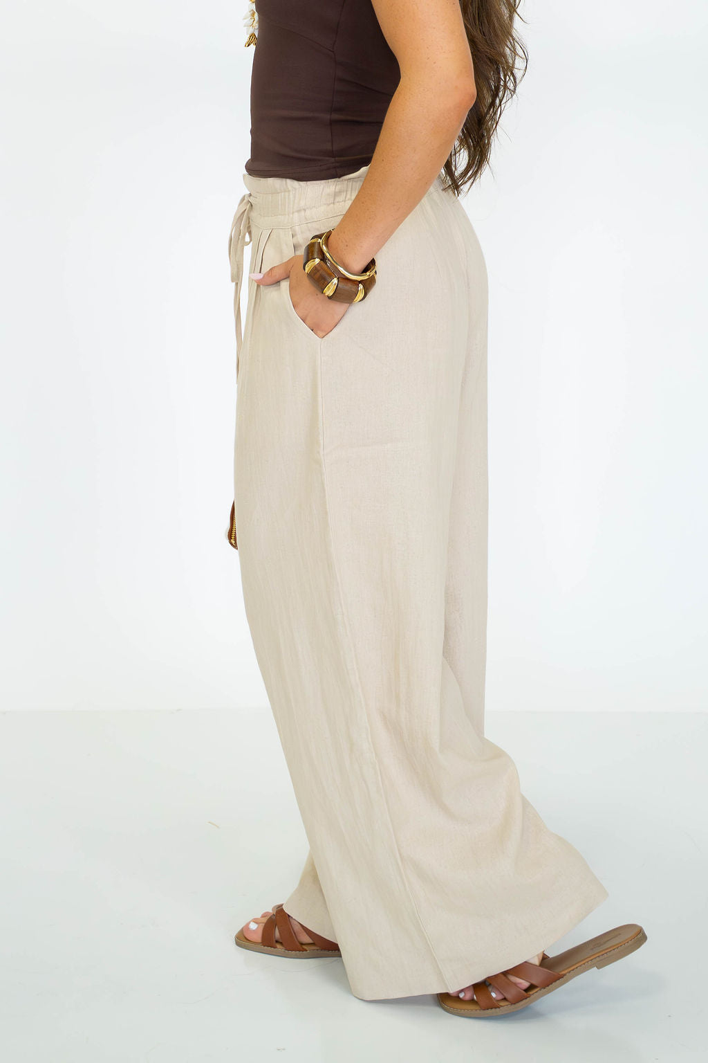 Seaside Linen Wide Leg Pants