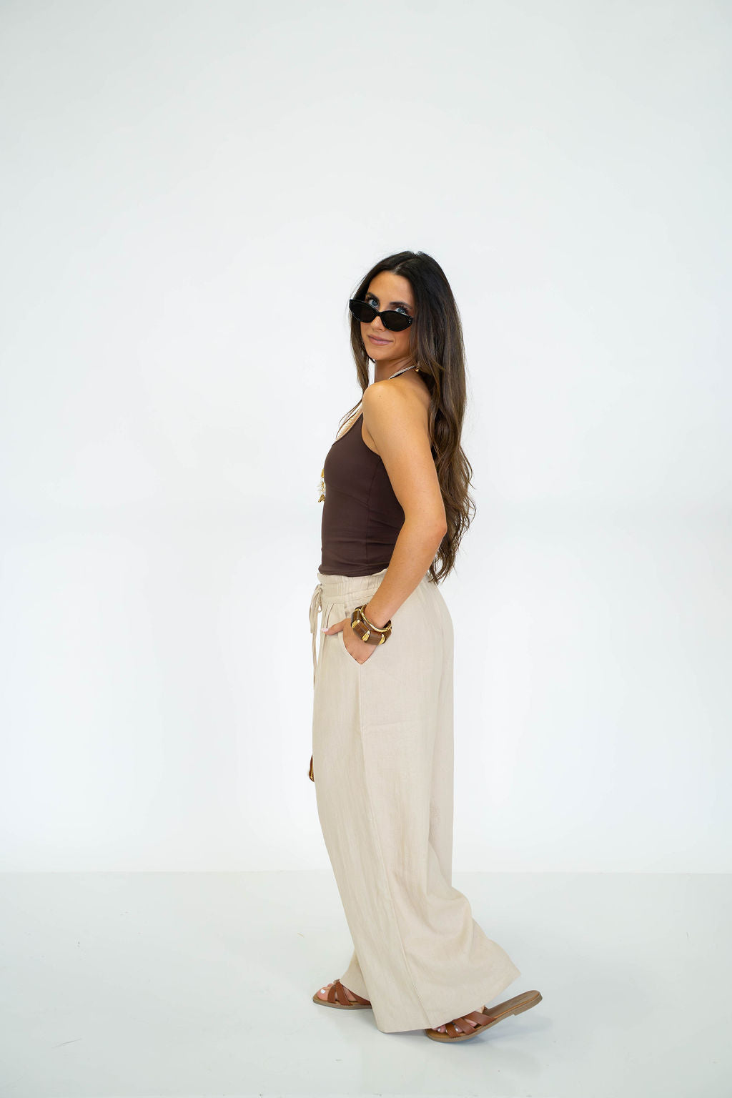 Seaside Linen Wide Leg Pants