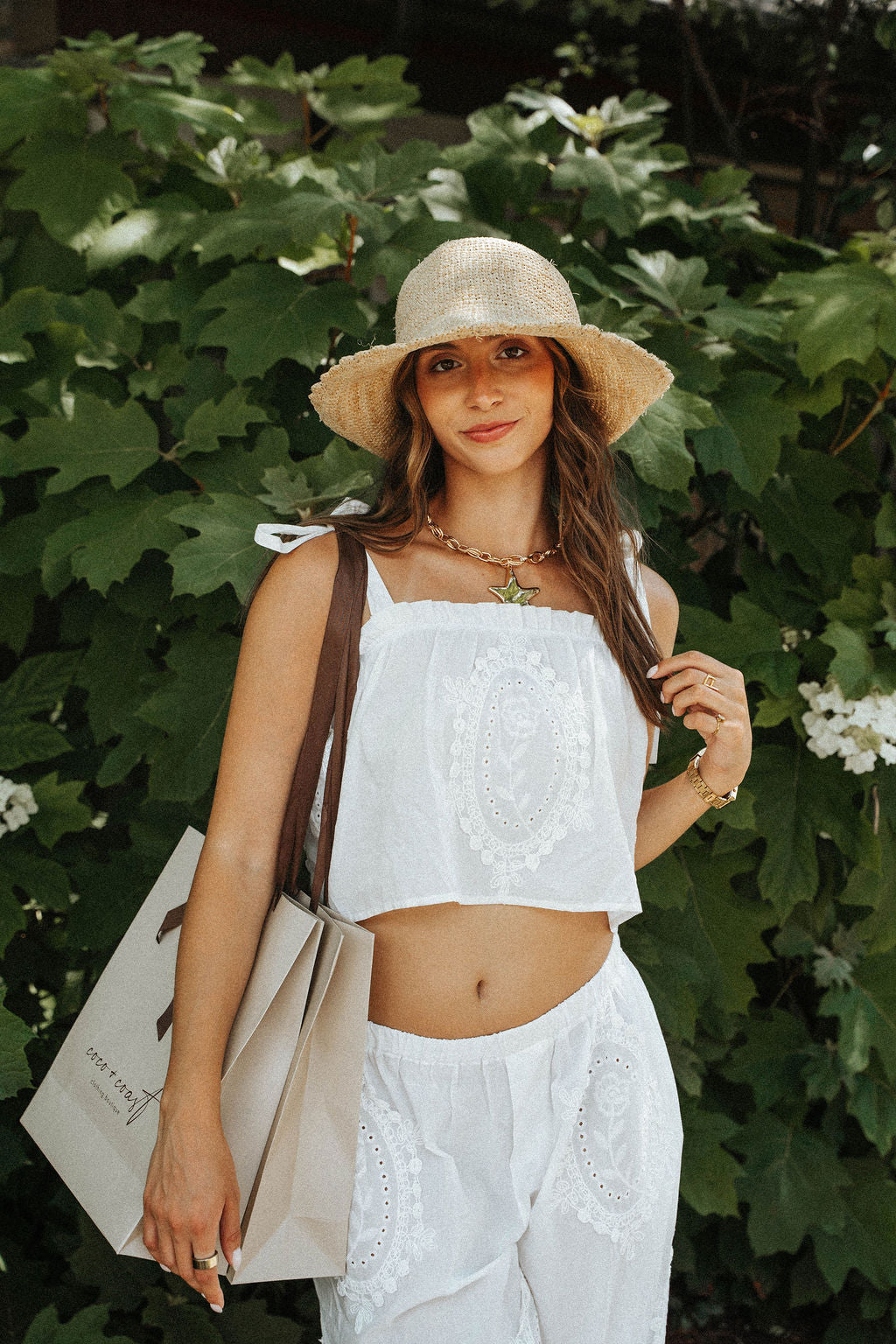 Boardwalk Eyelet Tie-Strap Top