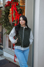 Cozy Love Sherpa Zip Vest- Olive