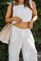 Boardwalk Eyelet Tie-Strap Top