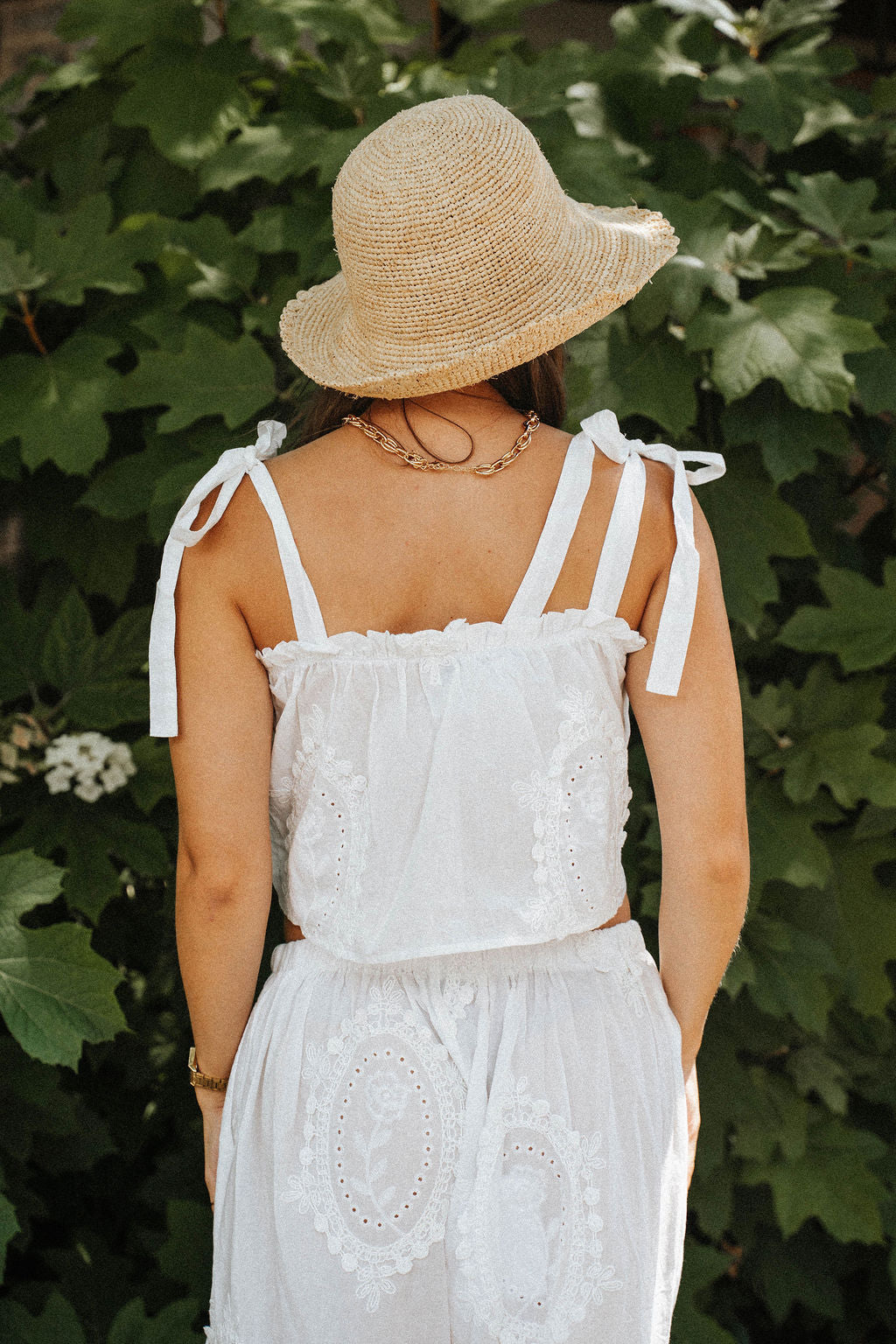 Boardwalk Eyelet Tie-Strap Top