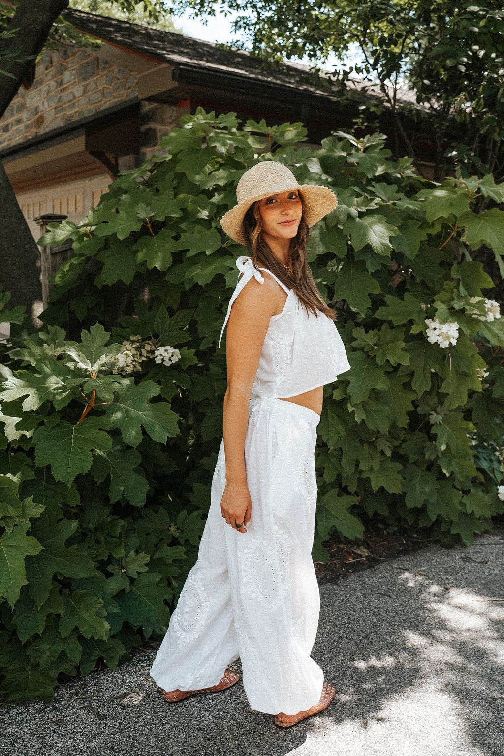 Boardwalk Eyelet Tie-Strap Top