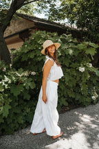 Boardwalk Eyelet Wide-Leg Pants