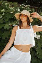 Boardwalk Eyelet Tie-Strap Top