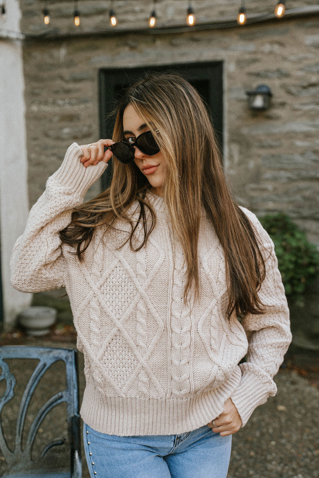 Cream Chunky Sweater