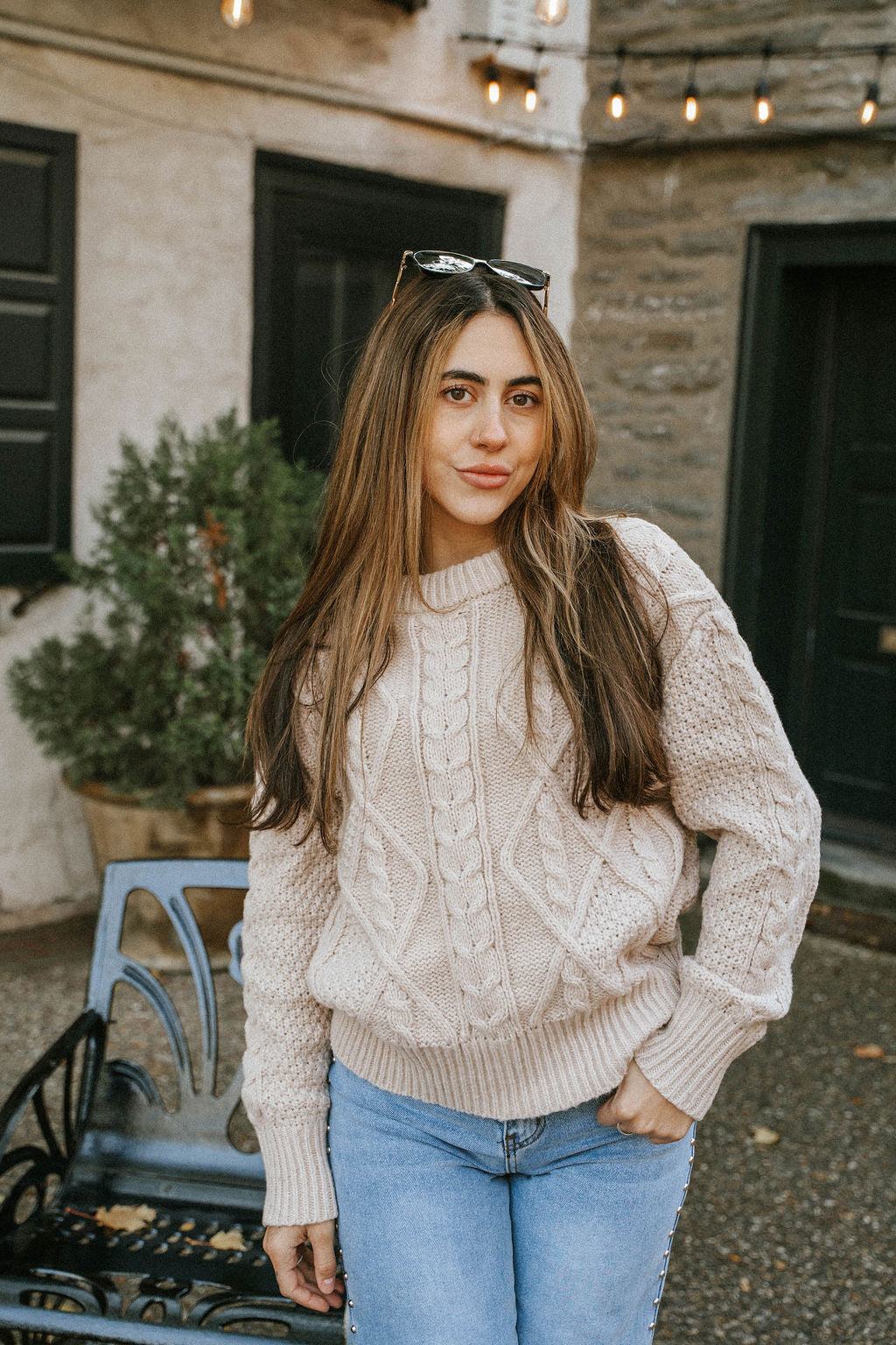 Cream Chunky Sweater