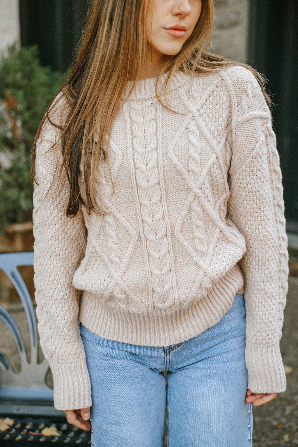 Cream Chunky Sweater