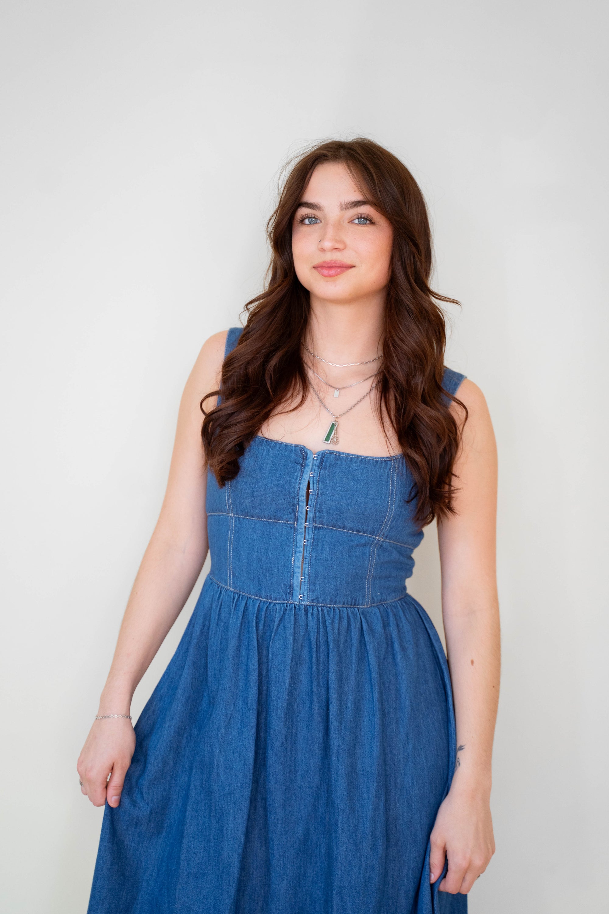 Valerie 100% Cotton Denim Dress