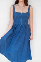 Valerie 100% Cotton Denim Dress
