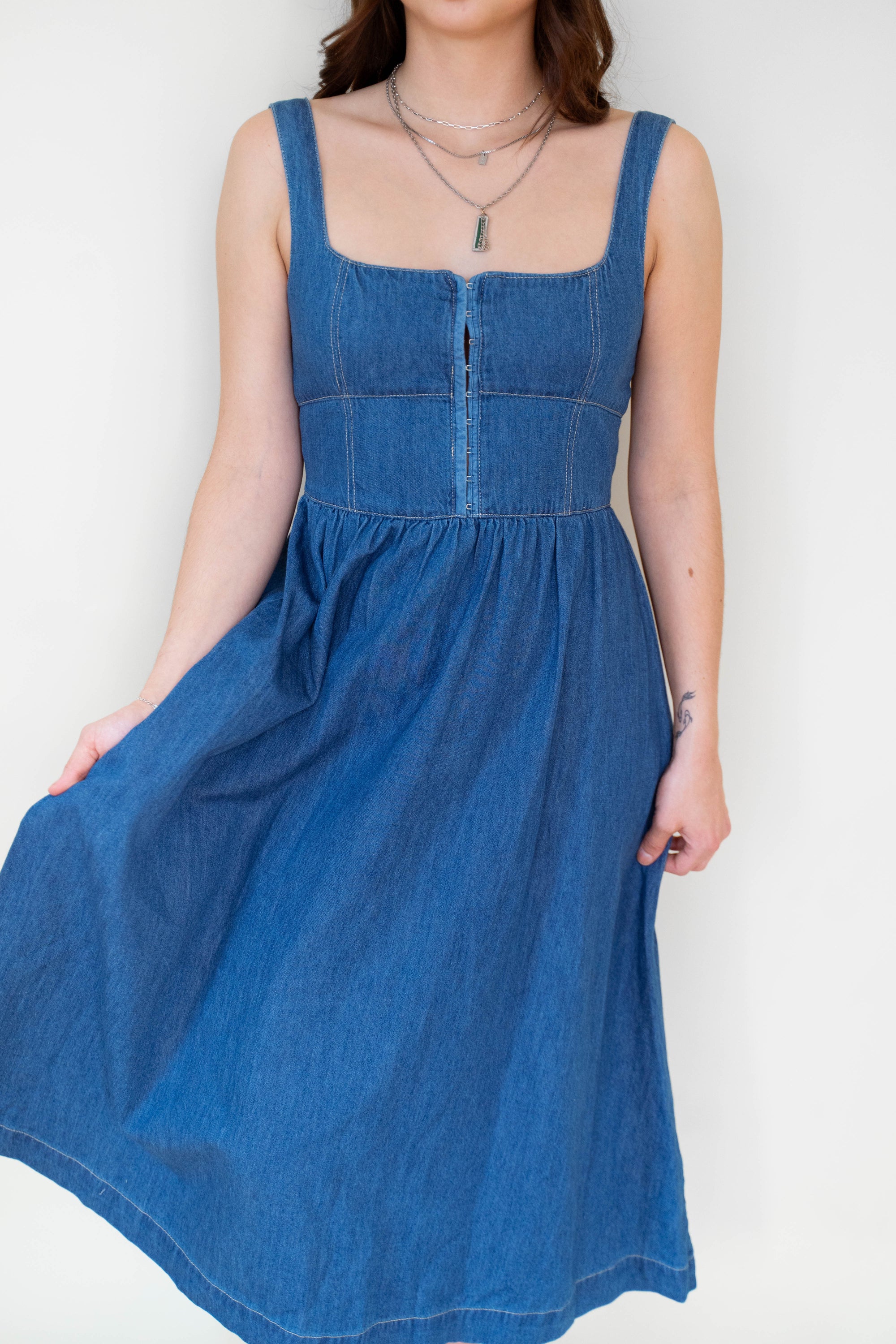 Valerie 100% Cotton Denim Dress