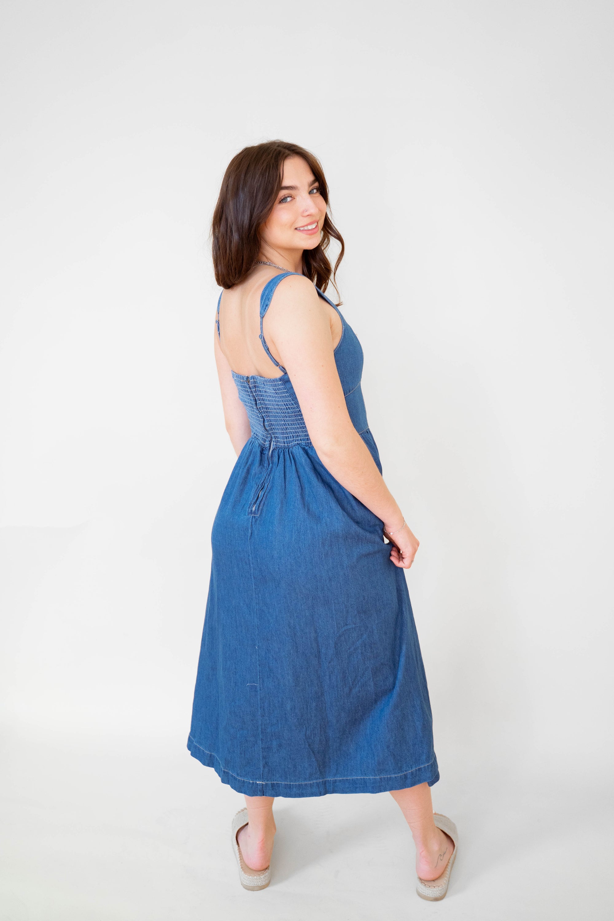Valerie 100% Cotton Denim Dress