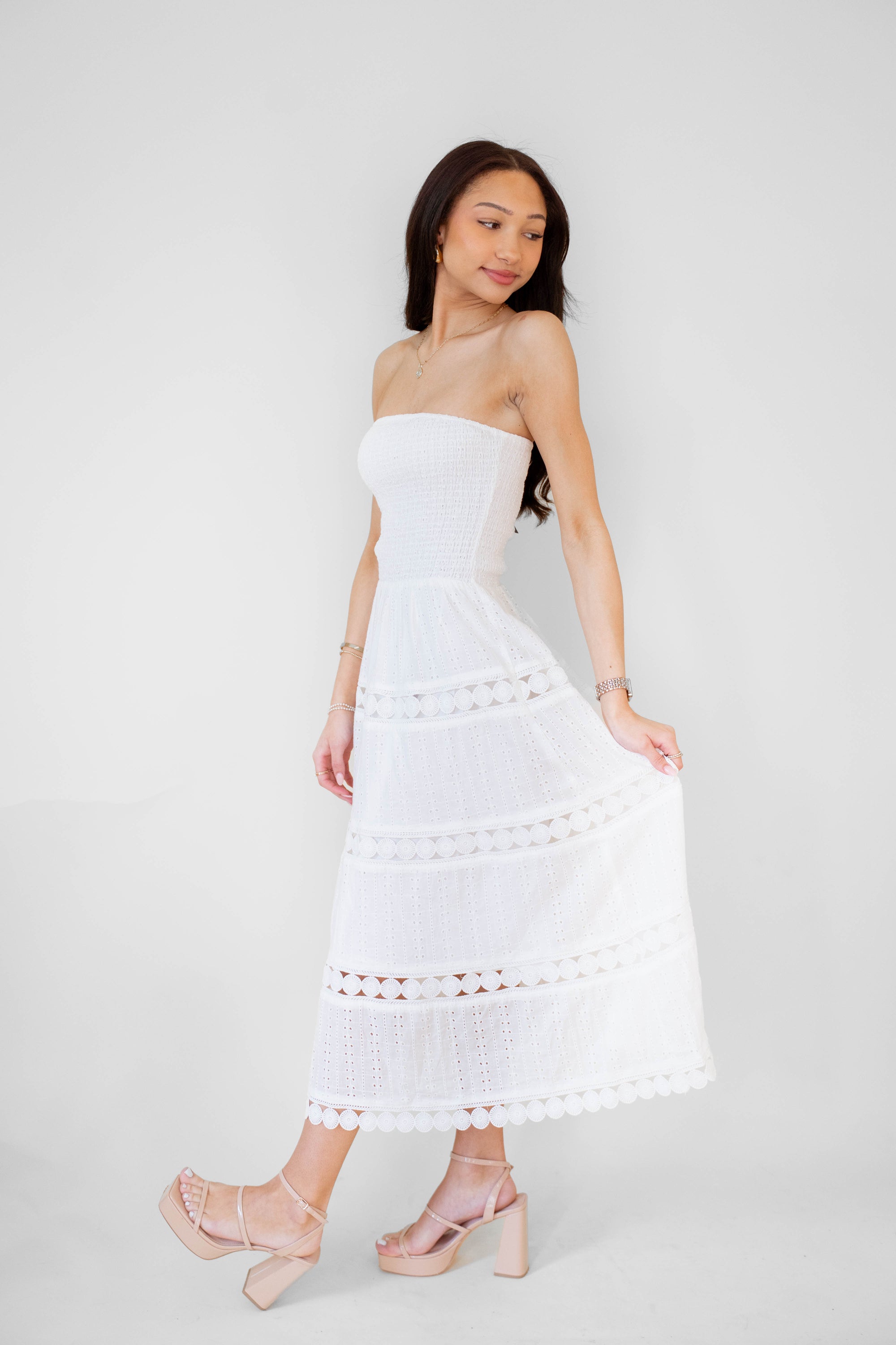 Lace Crotchet 100% Cotton Dress