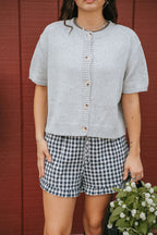 Brookhaven Knit Cardigan- Heather Gray