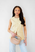 Yellow Buttercream Vest Top