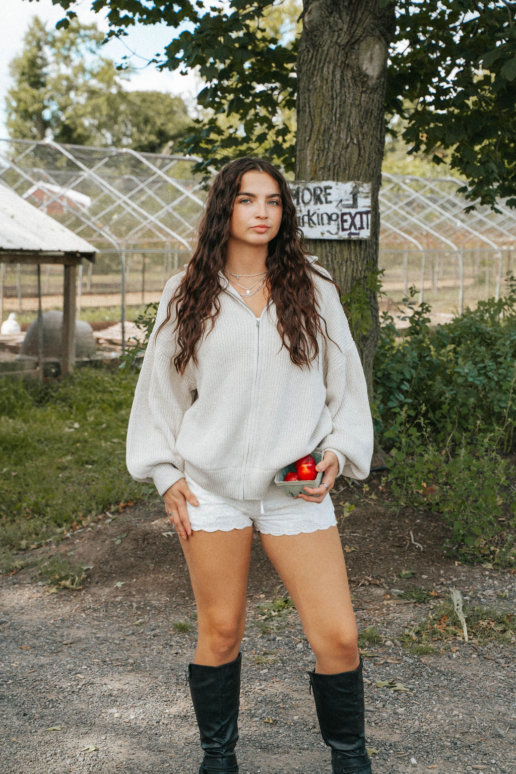 Driftwood Zip Knit Sweater