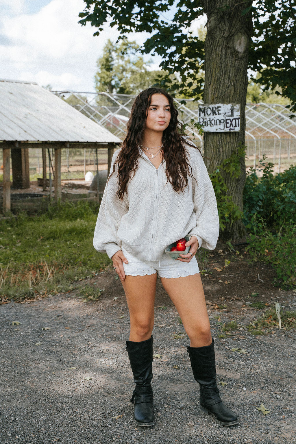 Driftwood Zip Knit Sweater