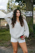 Driftwood Zip Knit Sweater