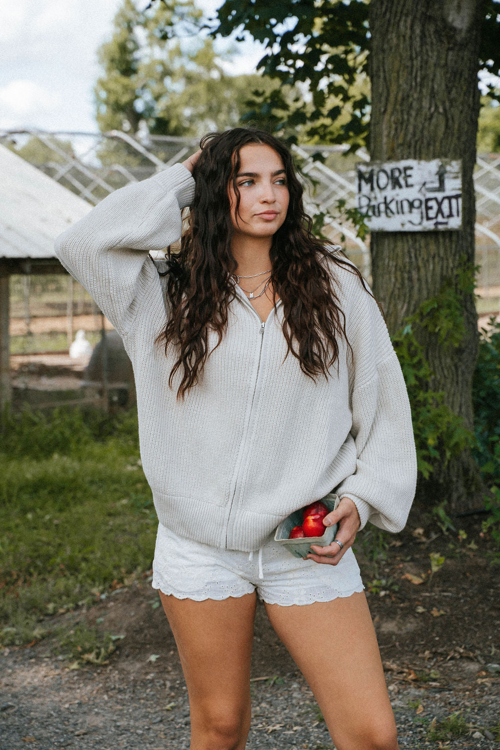 Driftwood Zip Knit Sweater