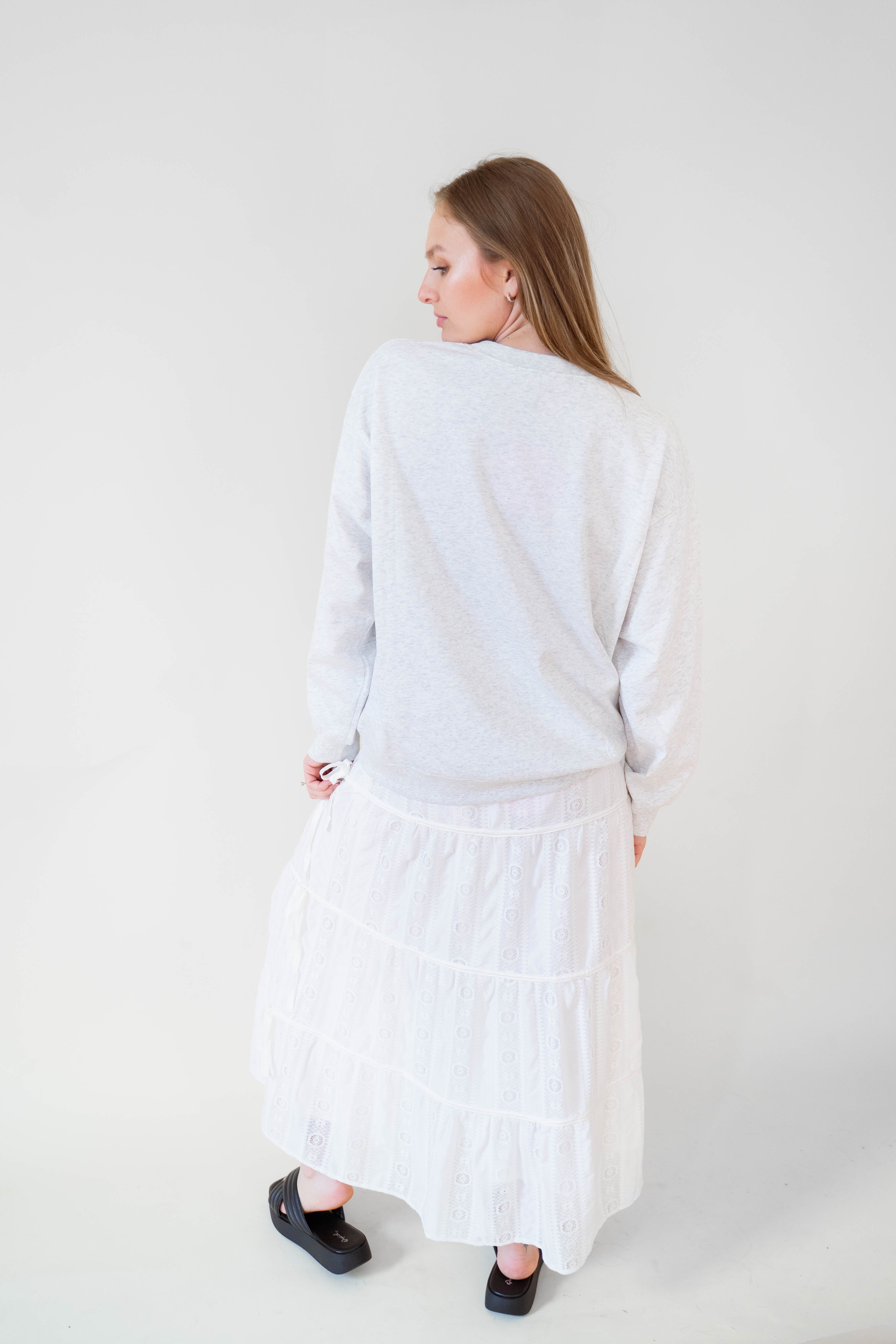 USA Patchwork Oversized Crewneck