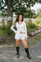 Cream Savannah Ruffle Top