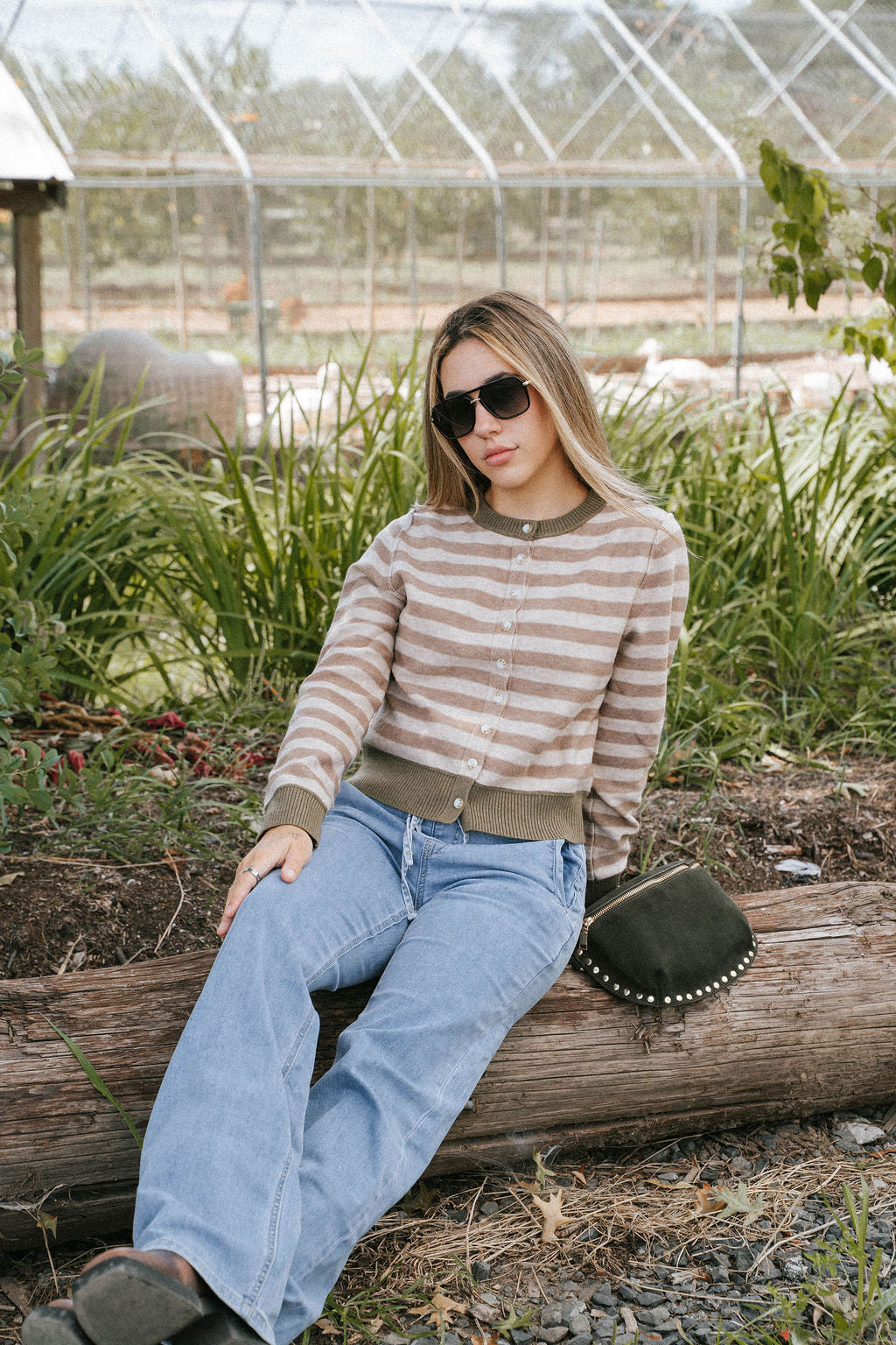 Sandstone Stripe Cardigan