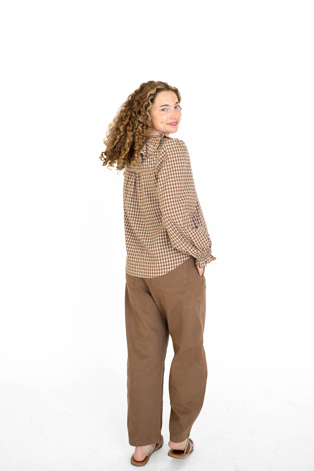 Weekend Utility Wide-Leg Pants- Chocolate