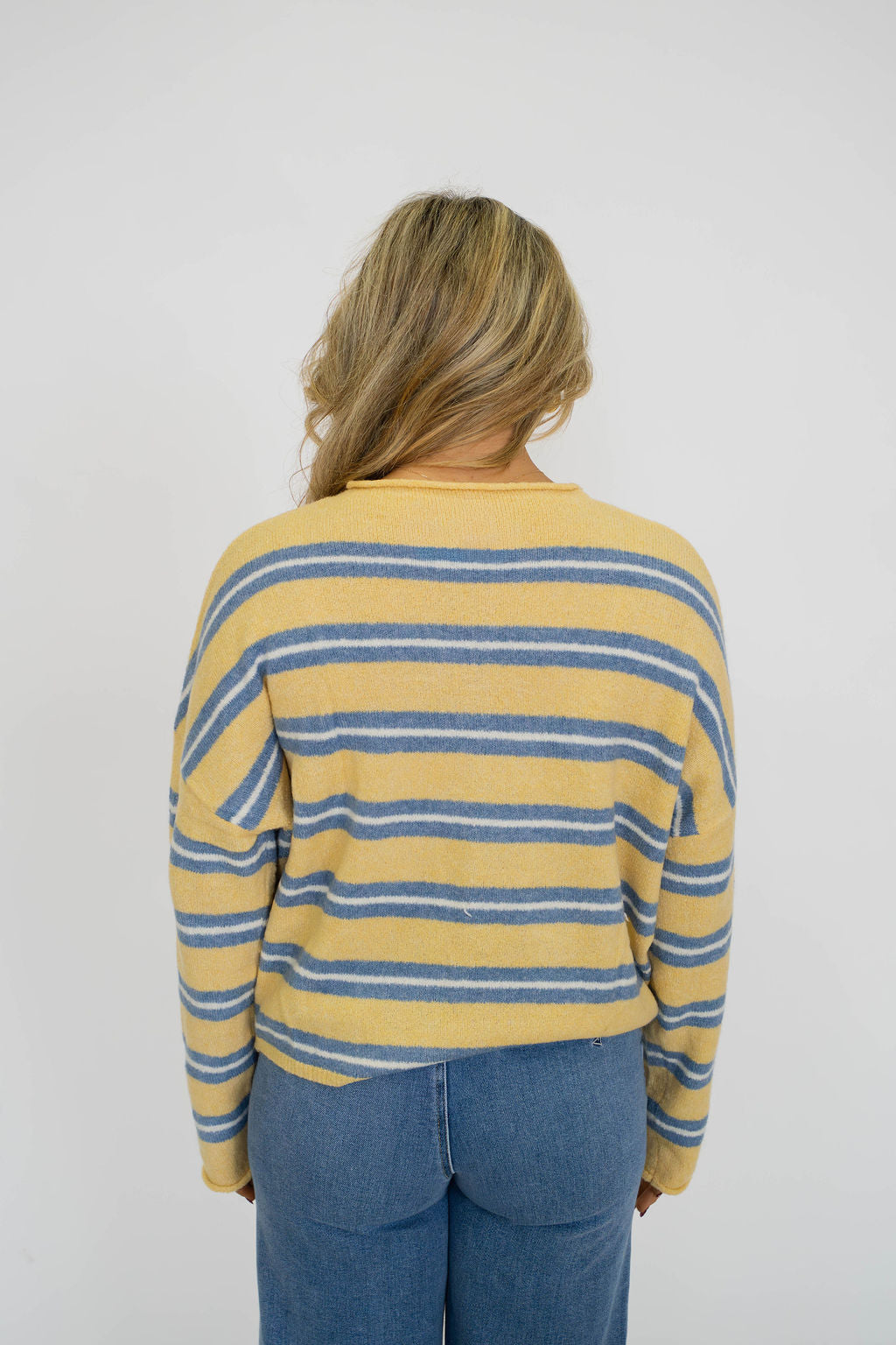 Coastal Stripe Cardigan- Sunshine Stripe