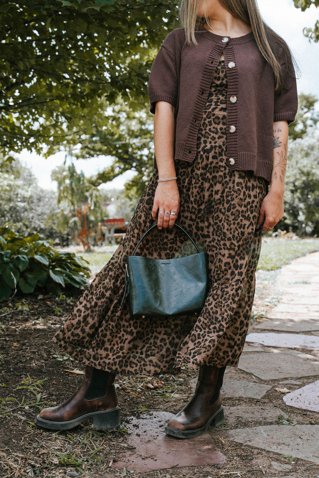 Brookhaven Knit Cardigan- Mocha Brown