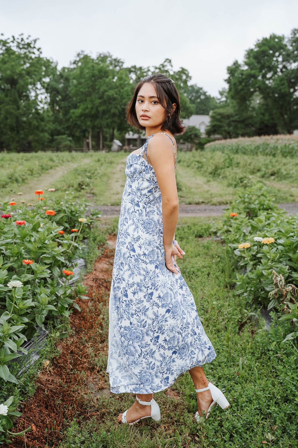 garden midi dress Garden Midi Dress, in Light Pink Luxe Satin | Show Me Your Mumu