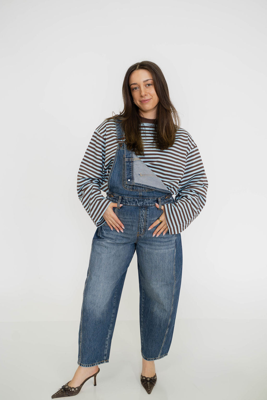 Everyday Denim Barrel Overalls