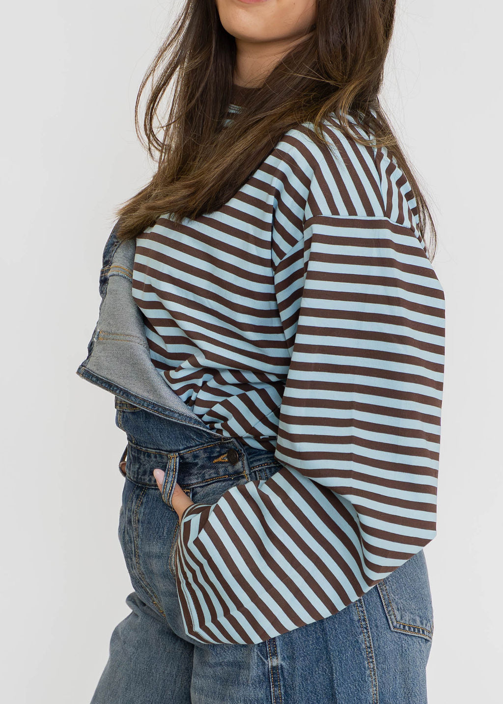 Cocoa Coast Stripe Long Sleeve Tee