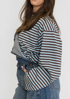 Cocoa Coast Stripe Long Sleeve Tee
