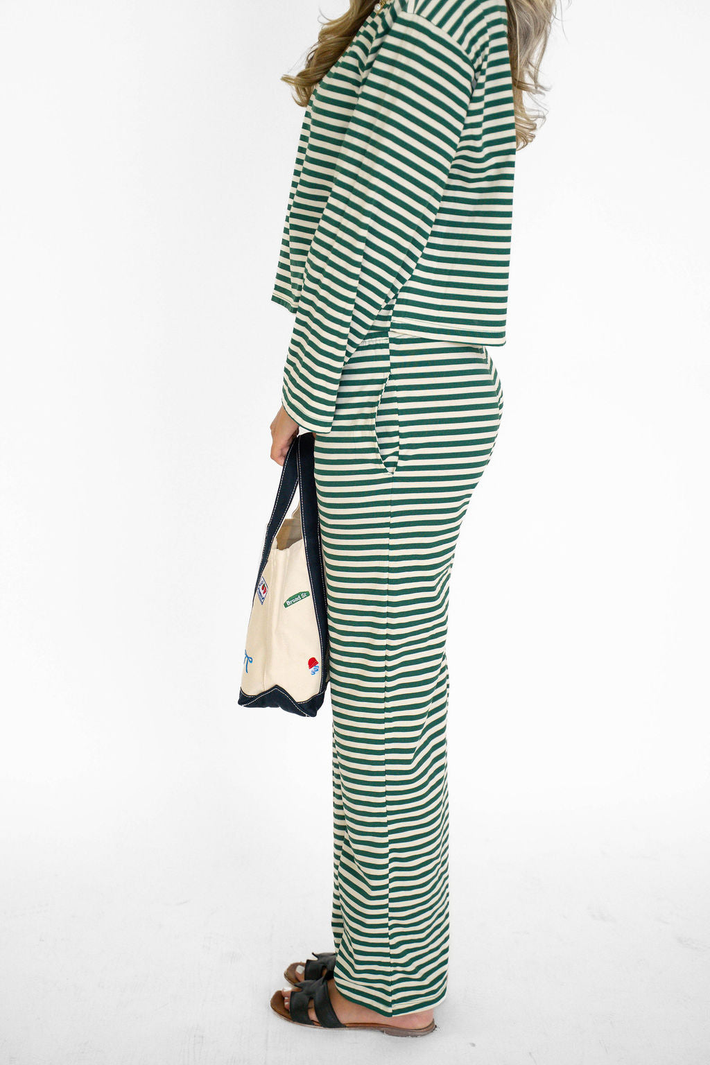 Green Kickoff Stripe Pants
