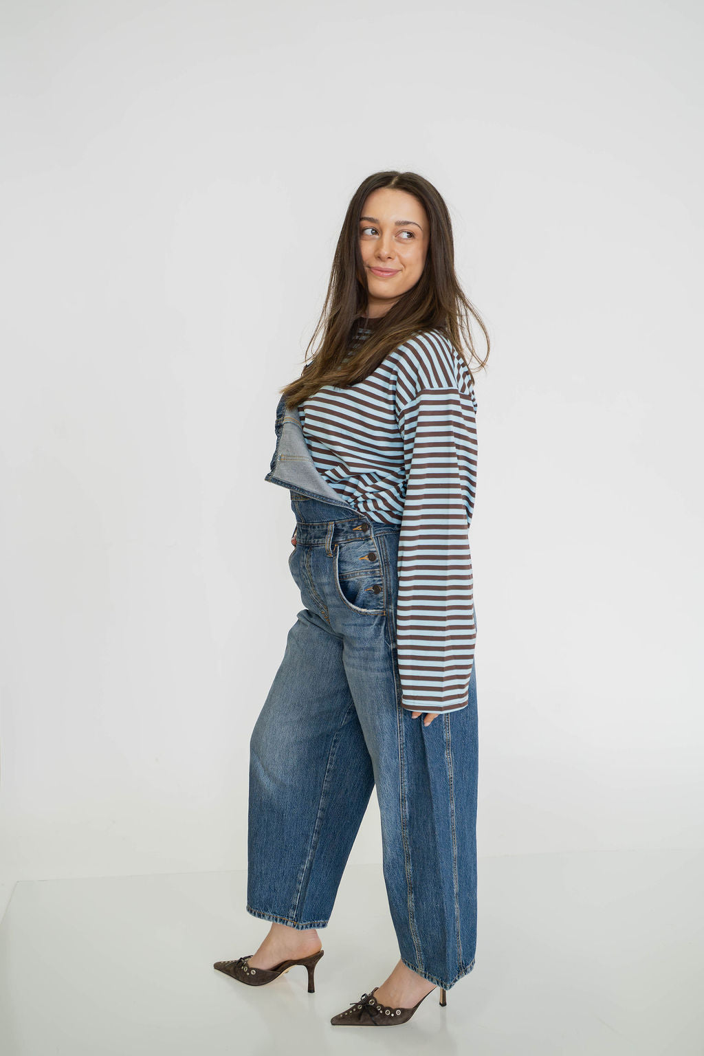 Everyday Denim Barrel Overalls