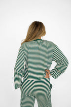Green Kickoff Stripe Top