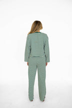 Green Kickoff Stripe Top