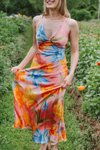 Sunset Bloom Midi Dress