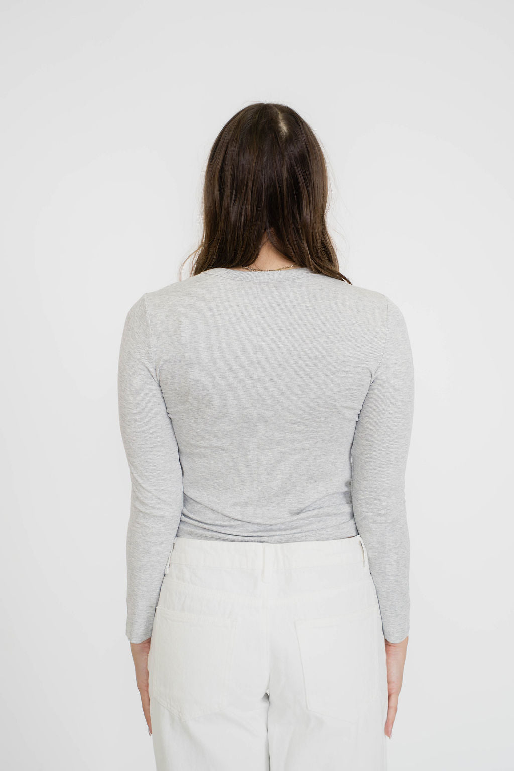 Everyday Essential Long Sleeve- Heather Grey